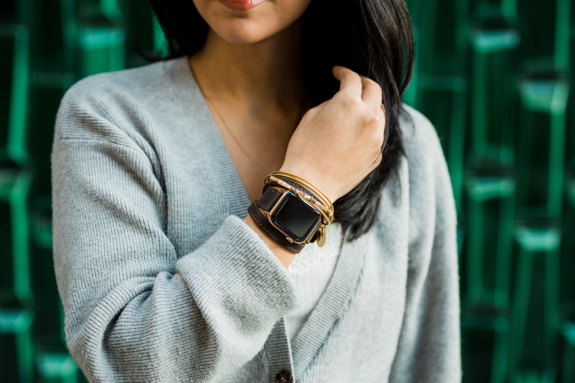 Triple Tour™ Leather Apple Watch Band Espresso Brown – Arrow Board