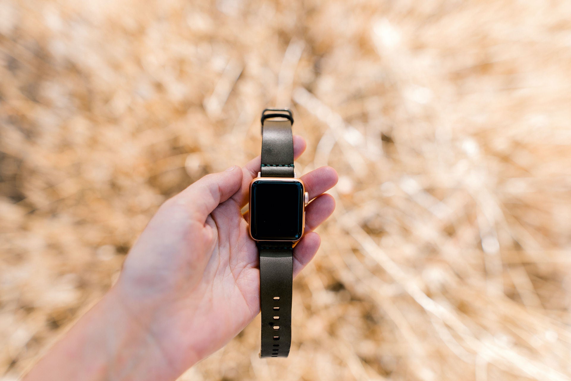 Full Grain Leather Apple Watch Band Simple Wickett Craig