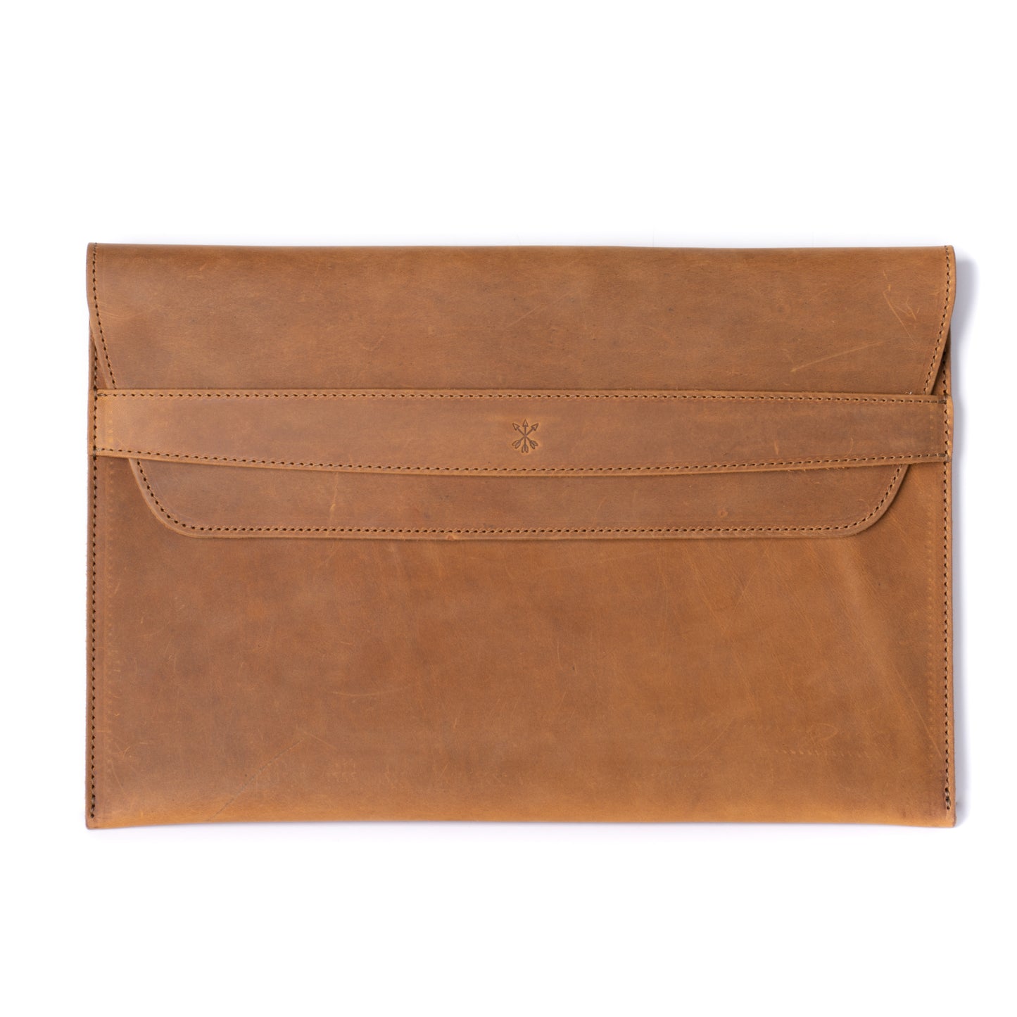 Leather MacBook Envelope Case - Tobacco