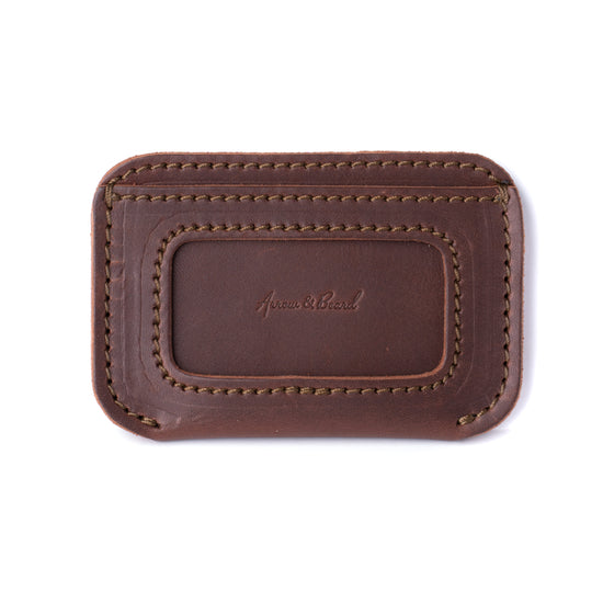 Load image into Gallery viewer, Leather Simple ID Wallet - Chestnut
