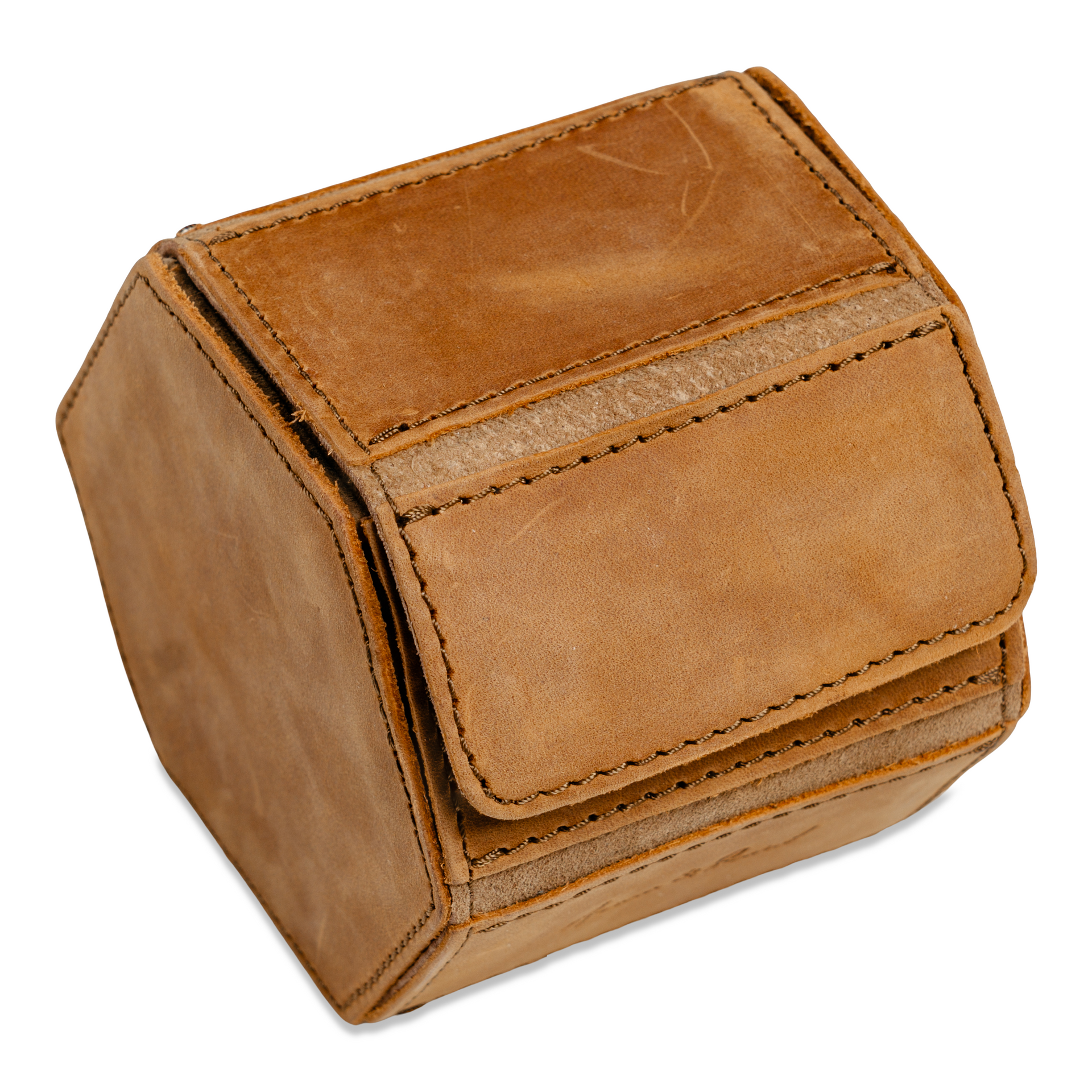 Full Grain Leather Watch Travel Case - Tobacco Brown – Arrow & Board