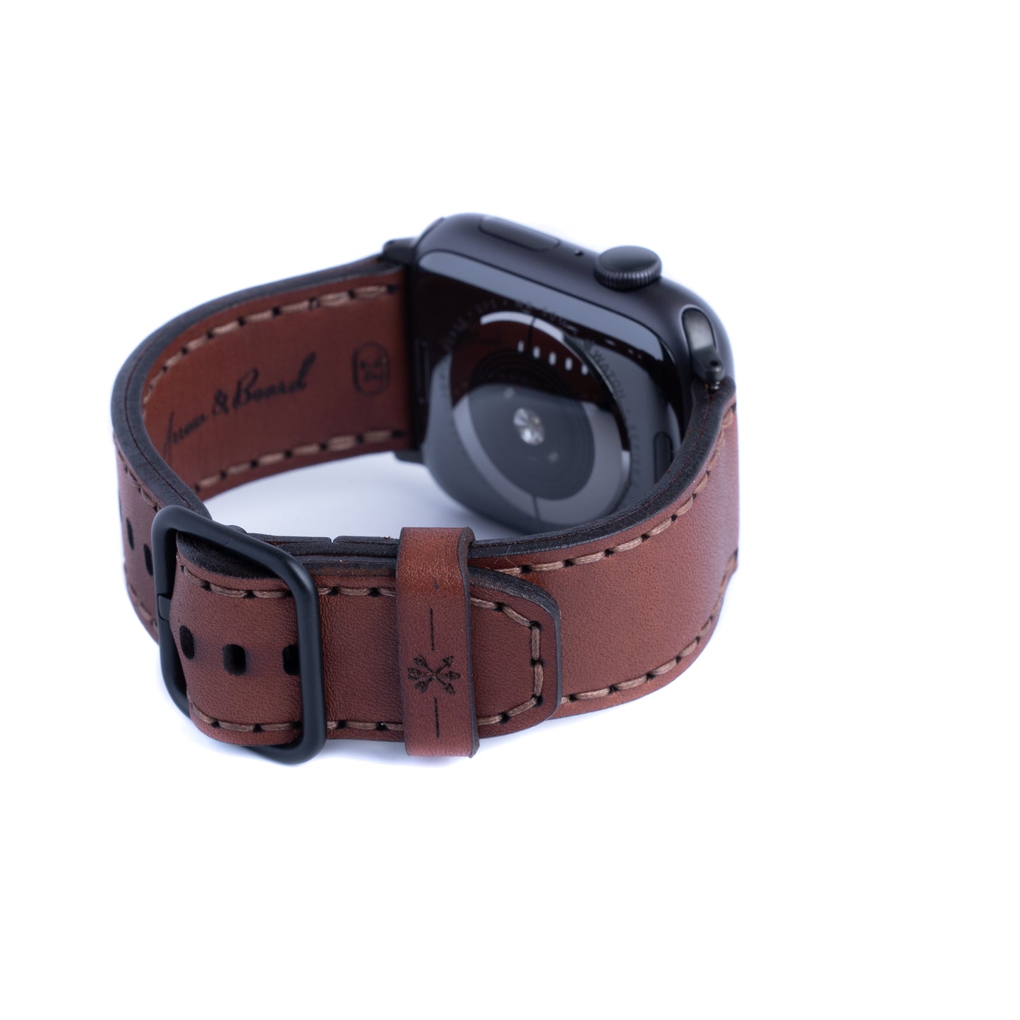 Brown Milwaukee Brewers Leather Apple Watch Band