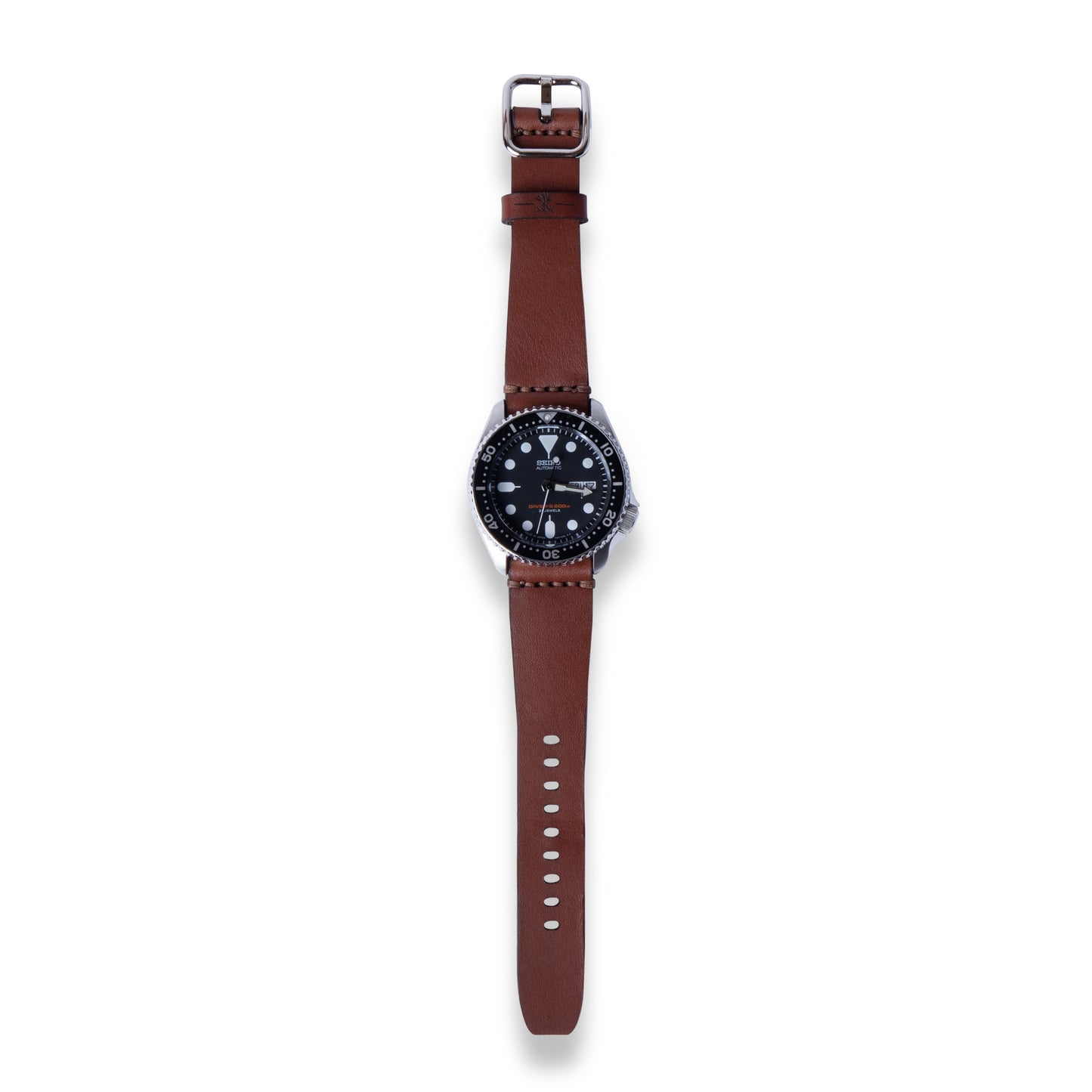 Load image into Gallery viewer, Leather Simple Watch Strap - Medium Brown
