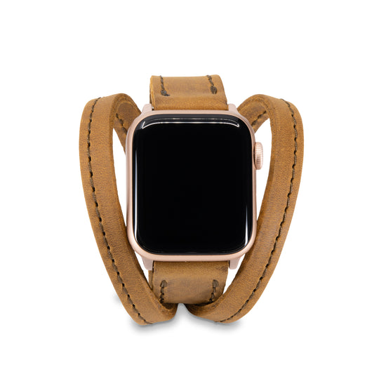 Load image into Gallery viewer, Triple Tour™ Apple Watch Band - Tobacco -  Refurbished
